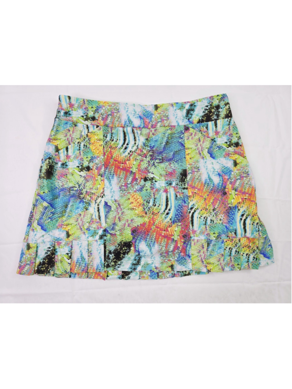 Tzu Tzu Rainbow Snakeskin Print Samba Skort Tennis Pickleball Golf Size Large